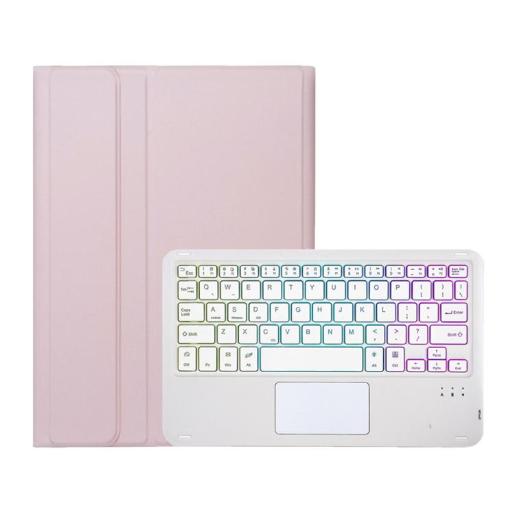 For Honor Pad X9 Pro 11.5 AH28-AS Ultra-thin Detachable Backlight Bluetooth Keyboard Leather Tablet Case with Touchpad(Pink White) - free shipping - PMC TechLife - Order now!