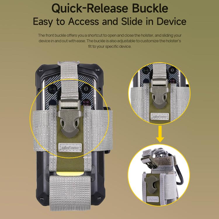 Ulefone Armor Holster Multi-Purpose Phone Pouch Waist Bag(Grey) - free shipping - PMC TechLife - Order now!