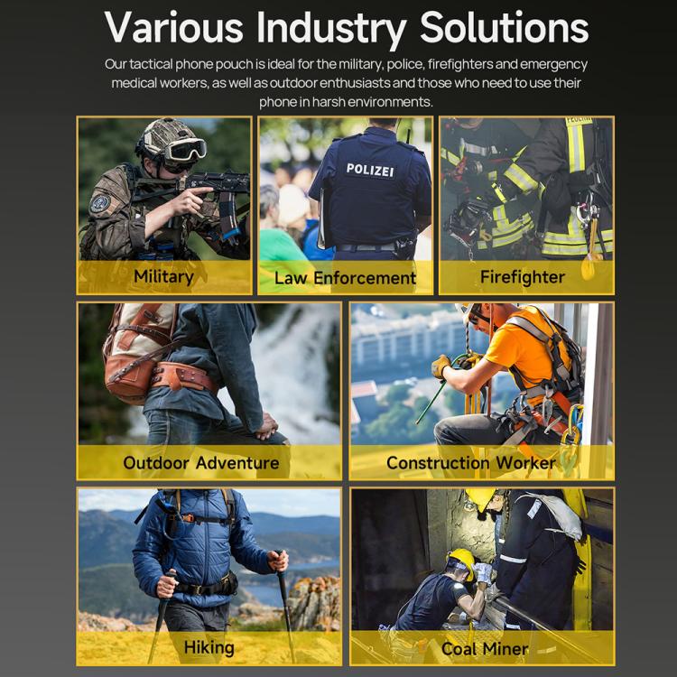 Ulefone Armor Holster Multi-Purpose Phone Pouch Waist Bag(Grey) - free shipping - PMC TechLife - Order now!