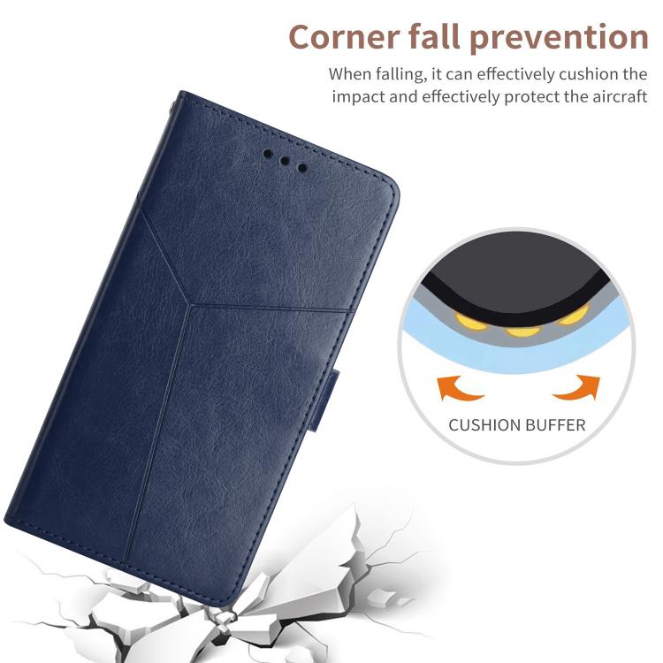For Tecno Spark 40C Y-shaped Pattern Flip Leather Phone Case(Blue) - free shipping - PMC TechLife - Order now!
