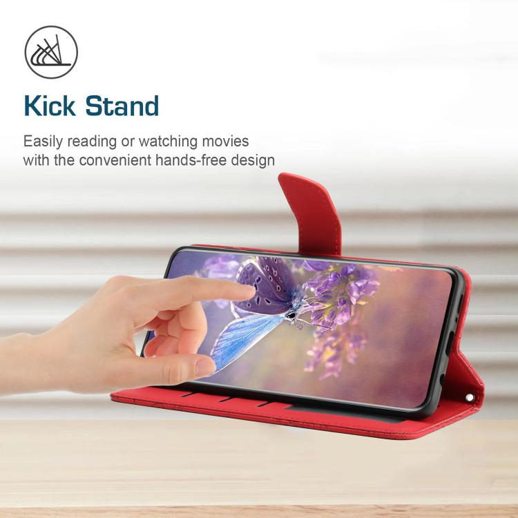 For Tecno Spark 40 Pro+ 4G Skin Feel Butterfly Embossed Flip Leather Phone Case(Red) - free shipping - PMC TechLife - Order now!