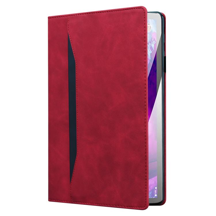 For Tecno Megapad 11 2024 Splicing Shockproof Leather Tablet Case(Red) - Others by PMC TechLife | Online Shopping South Africa | PMC TechLife | Buy Now Pay Later Mobicred