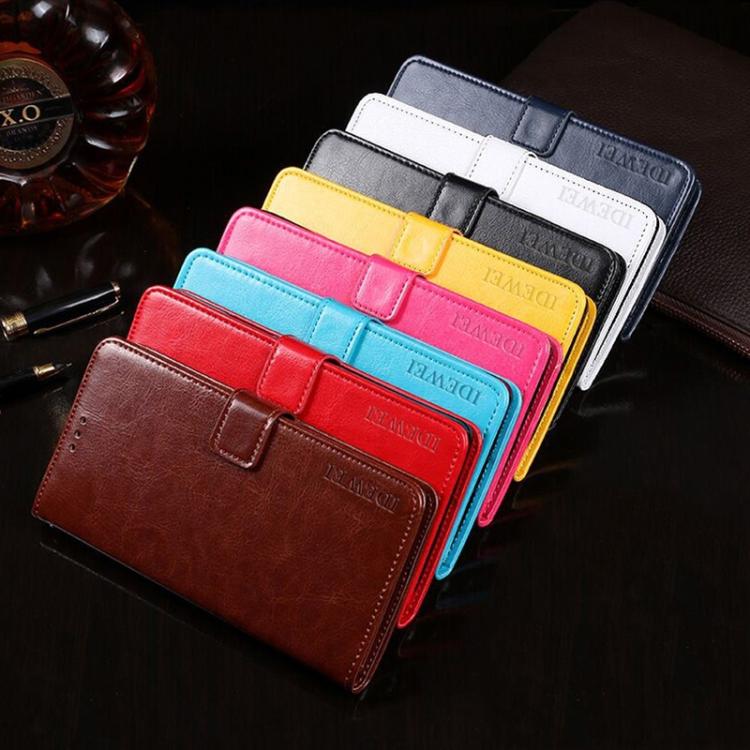 For iPhone 16e idewei Crazy Horse Texture Leather Phone Case(Black) - free shipping - PMc TechLife - Order now!