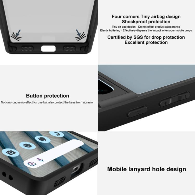 For iPhone 16e imak UX-9B Series Four Corners Tiny Airbag Shockproof Phone Case(Black) - free shipping - PMc TechLife - Order now!