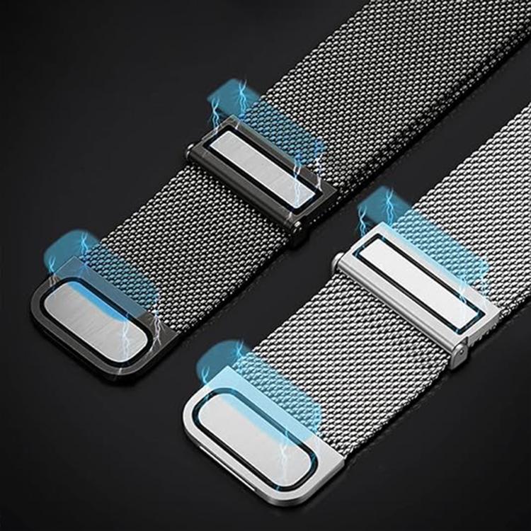 Kalebol 20mm Universal Loop Double Magnetic Buckle Milanese Strap(Silver) - free shipping - PMc TechLife - Order now!