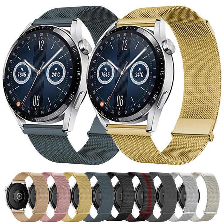 Kalebol 22mm Universal Loop Double Magnetic Buckle Milanese Strap(Black Red) - 20mm Bands by Kalebol | Online Shopping South Africa | PMc TechLife | Buy Now Pay Later Mobicred