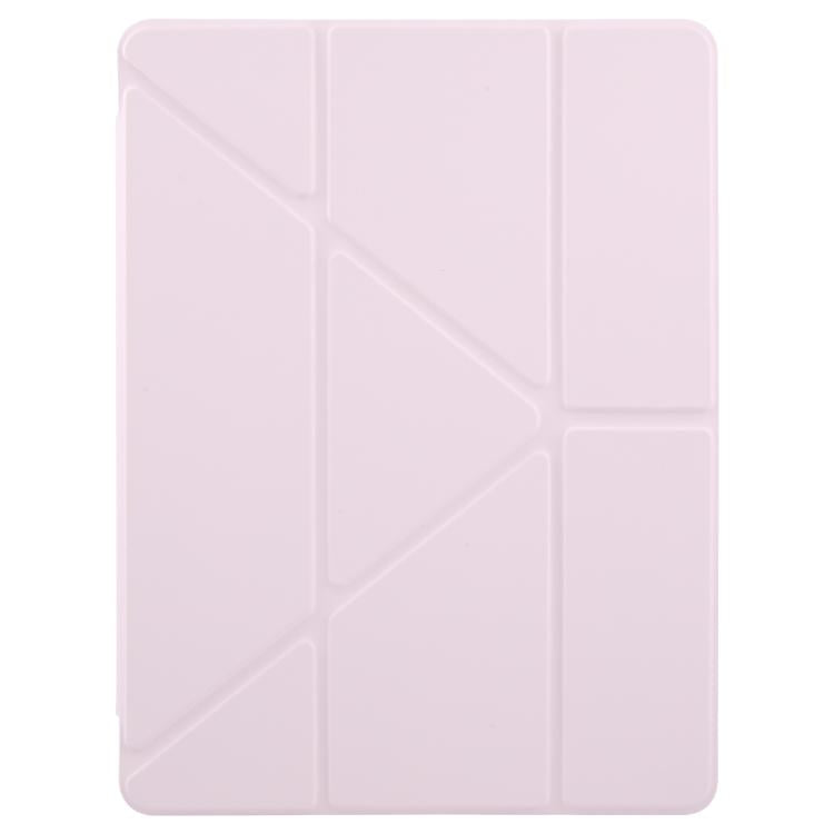 For iPad mini 6 / mini 2024 ZGA Genre Series Y-Fold Leather Tablet Case with Pen Slot(Pink) - free shipping - PMc TechLife - Order now!