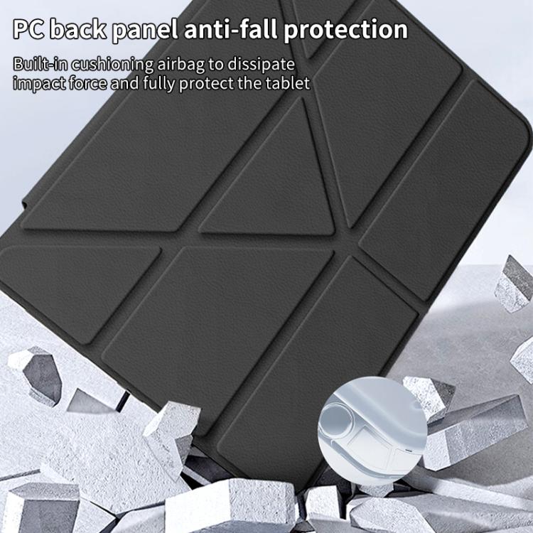 For iPad mini 6 / mini 2024 ZGA Genre Series Y-Fold Leather Tablet Case with Pen Slot(Blue) - free shipping - PMc TechLife - Order now!