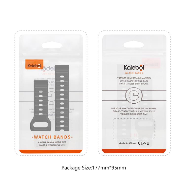 20mm Kalebol Wave Pattern Studded Buckle Silicone Watch Band(Cream Color) - free shipping - PMc TechLife - Order now!