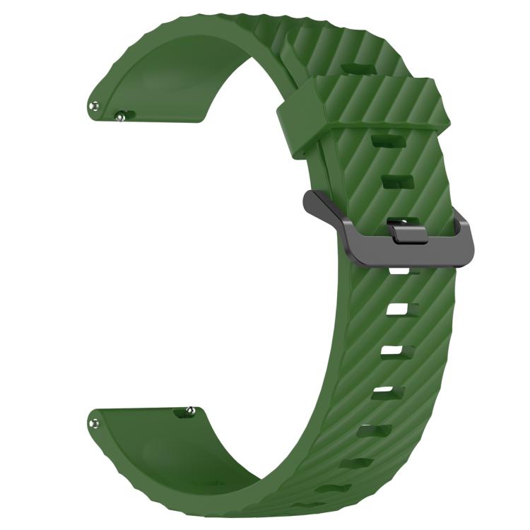 22mm Kalebol Steel Buckle Spruce Silicone Watch Band(Army Green) - free shipping - PMc TechLife - Order now!