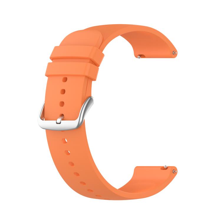 20mm Kalebol Round Tail Silicone Watch Band(Orange) - 20mm Bands by Kalebol | Online Shopping South Africa | PMc TechLife | Buy Now Pay Later Mobicred