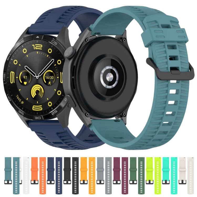 20mm Kalebol Black Buckle Tire Pattern Silicone Watch Band(Yellow) - free shipping - PMc TechLife - Order now!
