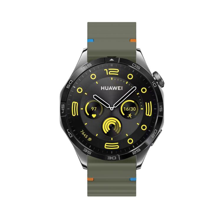 22mm Kalebol Wave Stitch Silicone Watch Band(Army Green) - 22mm Bands by Kalebol | Online Shopping South Africa | PMc TechLife | Buy Now Pay Later Mobicred