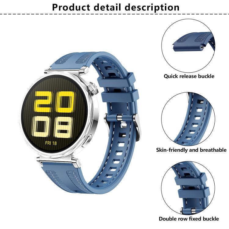 18mm Kalebol Composite Silicone Watch Band(Pink) - 18mm Bands by Kalebol | Online Shopping South Africa | PMc TechLife | Buy Now Pay Later Mobicred