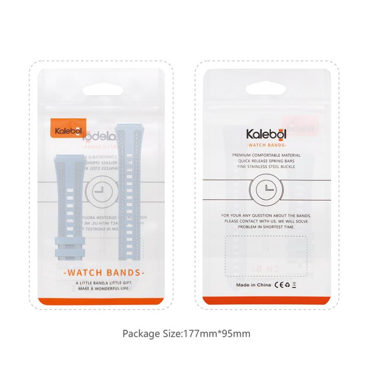 18mm Kalebol Composite Silicone Watch Band(Pink) - 18mm Bands by Kalebol | Online Shopping South Africa | PMc TechLife | Buy Now Pay Later Mobicred