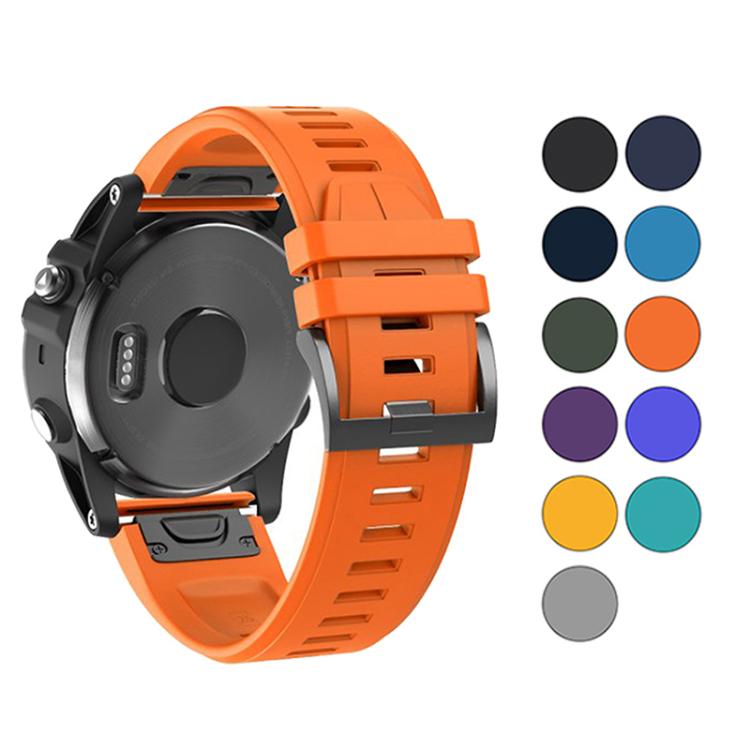 For Garmin QuickFit 22mm Kalebol Plain Texture Silicone Watch Band(Sky Blue) - free shipping - PMc TechLife - Order now!