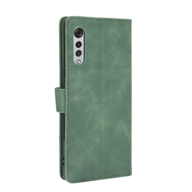 For LG Velvet Solid Color Skin Feel Magnetic Buckle Horizontal Flip Calf Texture PU Leather Case with Holder & Card Slots & Wallet(Green) - LG by PMC Jewellery | Online Shopping South Africa | PMC Jewellery