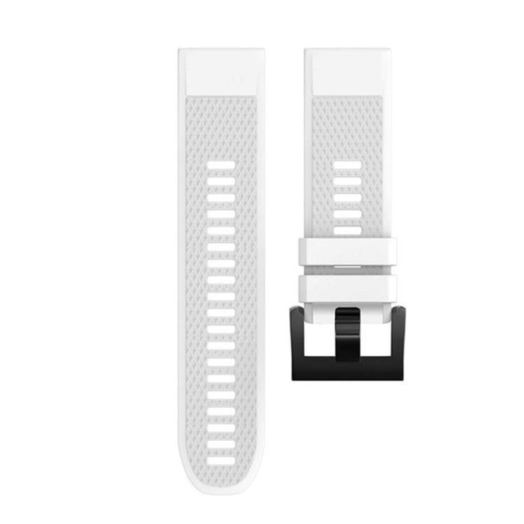 For Garmin QuickFit 26mm Kalebol Triangle Texture Silicone Watch Band(White) - free shipping - PMc TechLife - Order now!