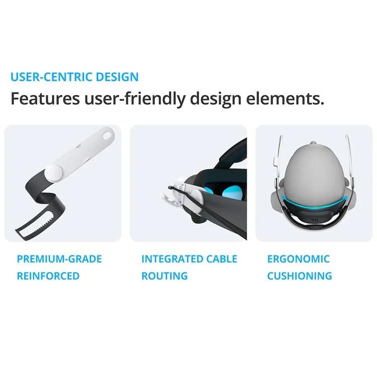 BOBOVR E3 For Meta Quest 3S / Quest 3 VR Ergonomic Head Strap - VR Accessories by PMc TechLife | Online Shopping South Africa | PMc TechLife | Buy Now Pay Later Mobicred