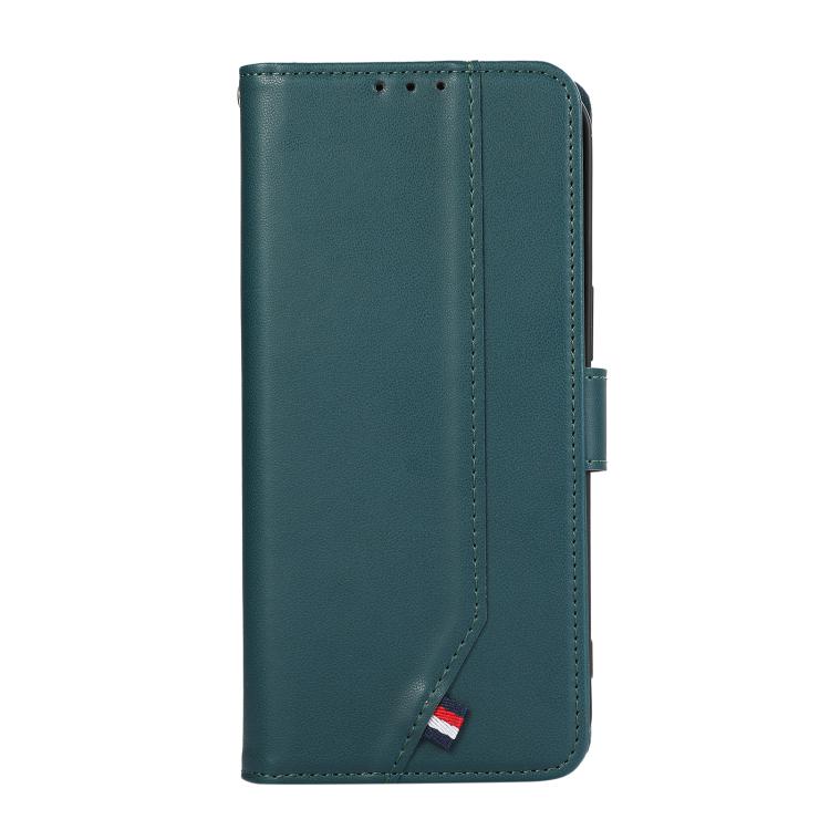 For iPhone 17 Pro ABEEL Delicate Texture Splicing RFID Leather Phone Case(Green) - free shipping - PMc TechLife - Order now!