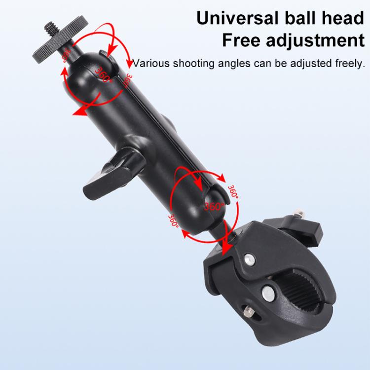 Universal Action Camera Bicycle Handlebar Clamp, Size:S 15.5cm(Black) - free shipping - PMC TechLife - Order now!