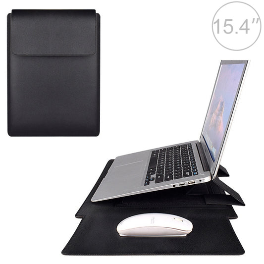 PU05 Sleeve Leather Case Carrying Bag for 15.4 inch Laptop(Black) - 15 inch by PMC Jewellery | Online Shopping South Africa | PMC Jewellery | Buy Now Pay Later Mobicred