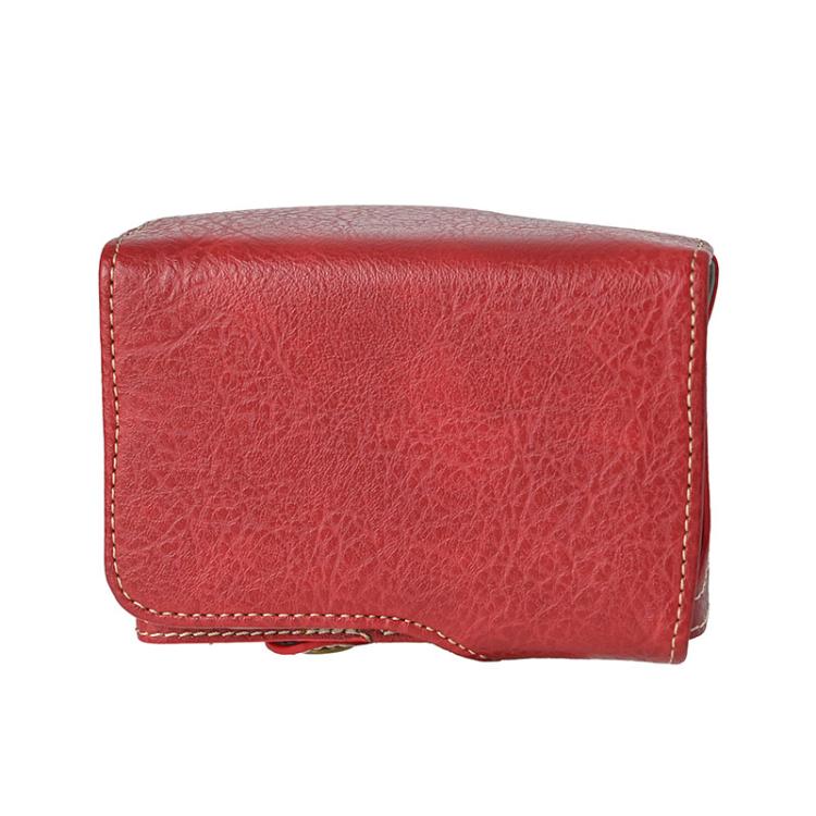 For FUJIFILM X-M5 Retro Litchi Texture Leather Full Body Camera Case Bag with Strap(Red) - free shipping - PMC TechLife - Order now!