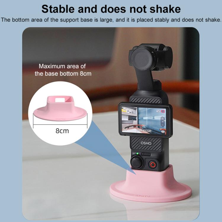 For DJI OSMO Pocket 3 BRDRC Silicone Desktop Base Bracket(Red) - free shipping - PMC TechLife - Order now!