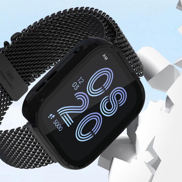 For Huawei Watch Fit 4 Tempered Film Integrated PC Watch Protective Case(Black) - Watch Cases by PMC TechLife | Online Shopping South Africa | PMC TechLife | Buy Now Pay Later Mobicred
