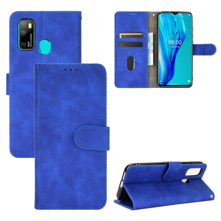 For Ulefone Note 9P Solid Color Skin Feel Magnetic Buckle Horizontal Flip Calf Texture PU Leather Case with Holder & Card Slots & Wallet(Blue) - Ulefone Cases by PMC Jewellery | Online Shopping South Africa | PMC Jewellery | Buy Now Pay Later Mobicred