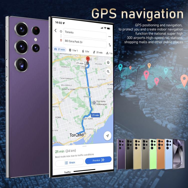 S24 Ultra / S7, 4GB+128GB, 6.75 inch Android 10 MTK6750 Octa Core, Network: 4G, Dual SIM, Plug:US Plug(Gold) - free shipping - PMc TechLife - Order now!