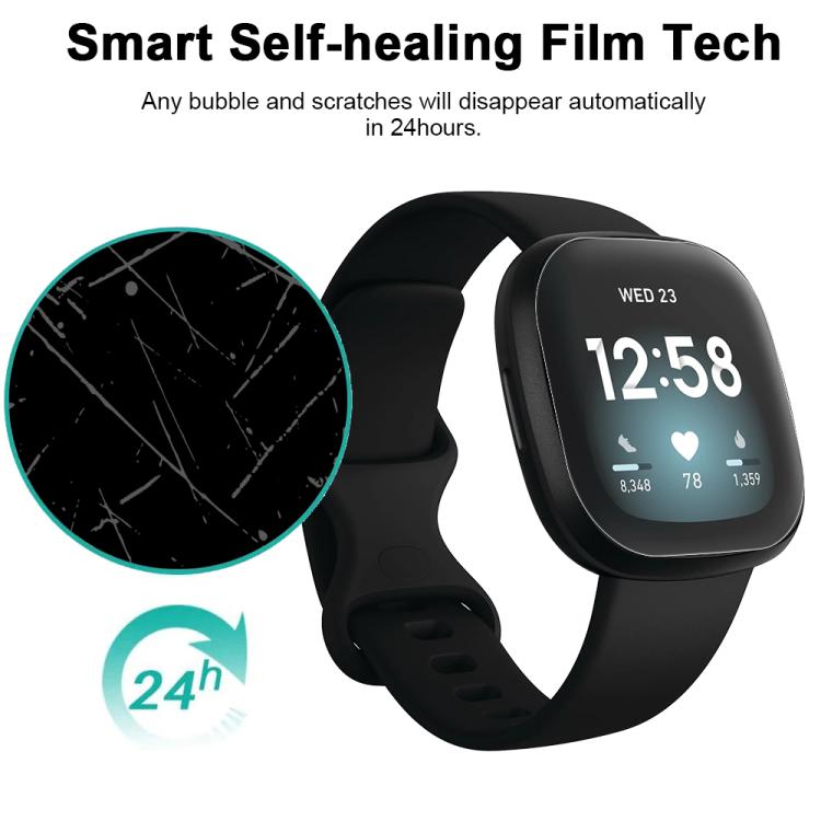 For Fitbit Versa 3 5pcs xDfind Soft Hydrogel Film Full Cover Front Protector - free shipping - PMc TechLife - Order now!
