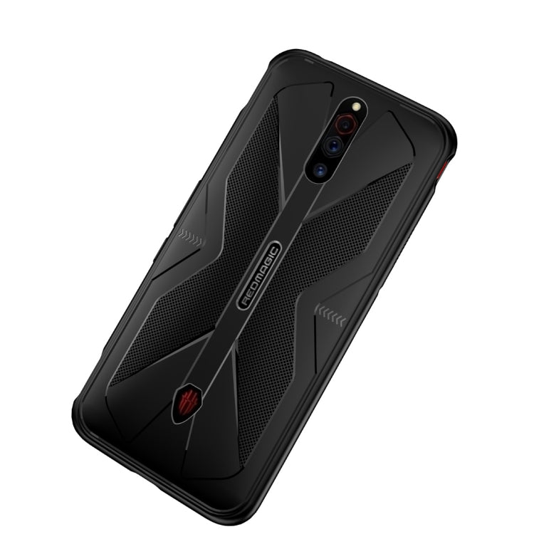 For ZTE nubia Red Magic 5G / 5S Butterfly Shadow Shockproof Rubber TPU Protective Case(Black) - ZTE Cases by PMC Jewellery | Online Shopping South Africa | PMC Jewellery