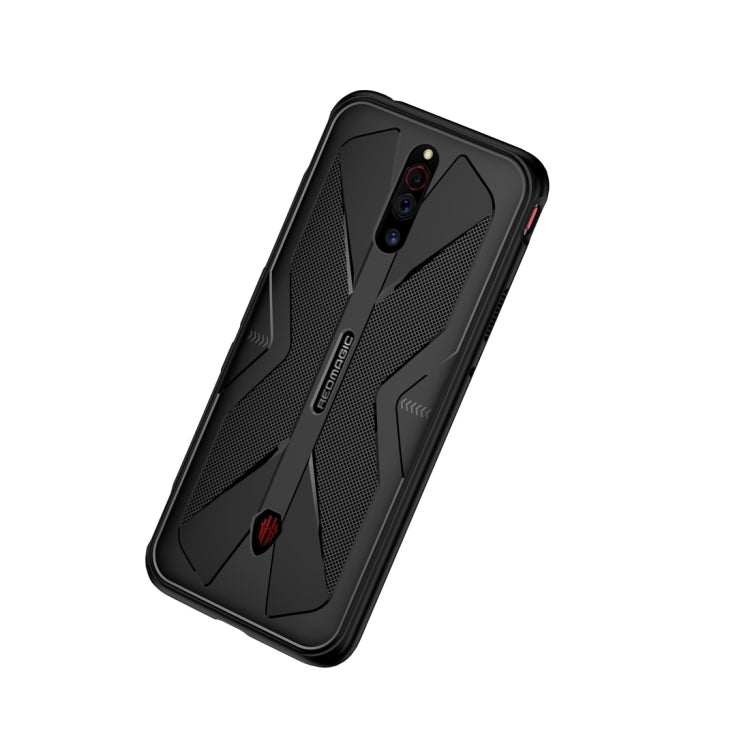 For ZTE nubia Red Magic 5G / 5S Butterfly Shadow Shockproof Rubber TPU Protective Case(Black) - ZTE Cases by PMC Jewellery | Online Shopping South Africa | PMC Jewellery