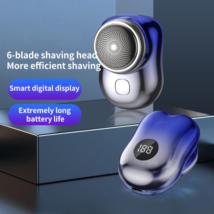 WG-P10X Portable Rechargeable LED Digital Display Electric Shaver(Silver) - free shipping - PMC TechLife - Order now!