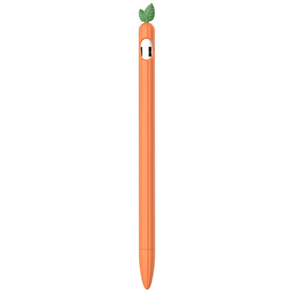 For Apple Pencil 1 Contrasting Color Mint Leaf Silicone Non-slip Protective Cover(Orange) - Pencil Accessories by PMC Jewellery | Online Shopping South Africa | PMC Jewellery | Buy Now Pay Later Mobicred