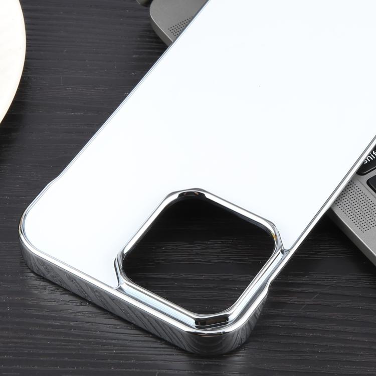 For iPhone 15 Electroplating Frameless Frosted Anti-Glare PC MagSafe Phone Case(Silver White) - free shipping - PMC TechLife - Order now!