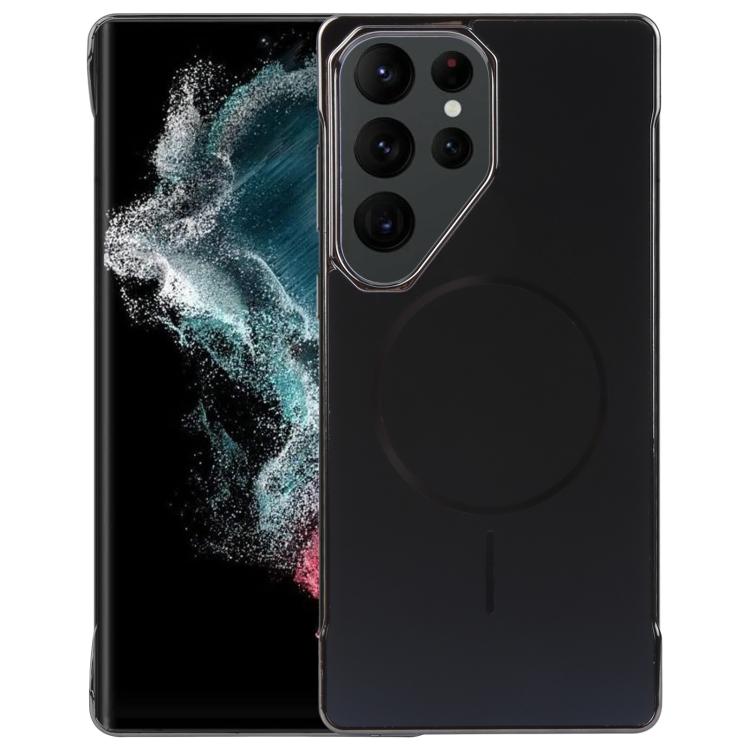 For Samsung Galaxy S22 Ultra 5G Electroplating Frameless Frosted Anti-Glare PC MagSafe Phone Case(Black) - free shipping - PMC TechLife - Order now!