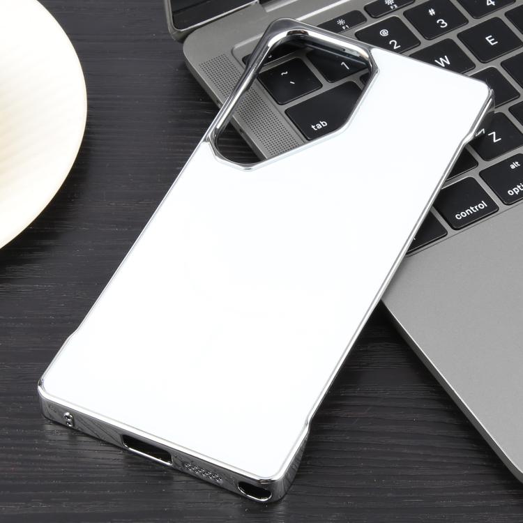 For Samsung Galaxy S22 Ultra 5G Electroplating Frameless Frosted Anti-Glare PC MagSafe Phone Case(Silver White) - free shipping - PMC TechLife - Order now!