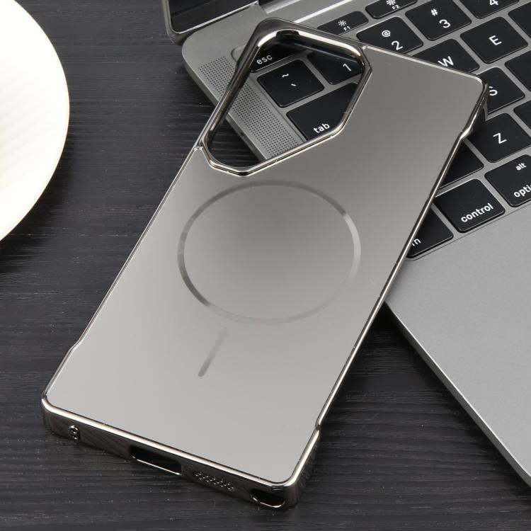 For Samsung Galaxy S22 Ultra 5G Electroplating Frameless Frosted Anti-Glare PC MagSafe Phone Case(Titanium Gray) - free shipping - PMC TechLife - Order now!