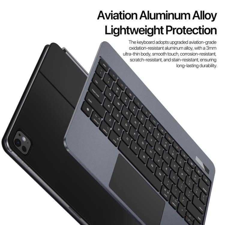 For iPad Pro 13 2024 DUX DUCIS MK Pro Series Floating Magnetic Keyboard Tablet Leather Case(Black) - free shipping - PMC TechLife - Order now!