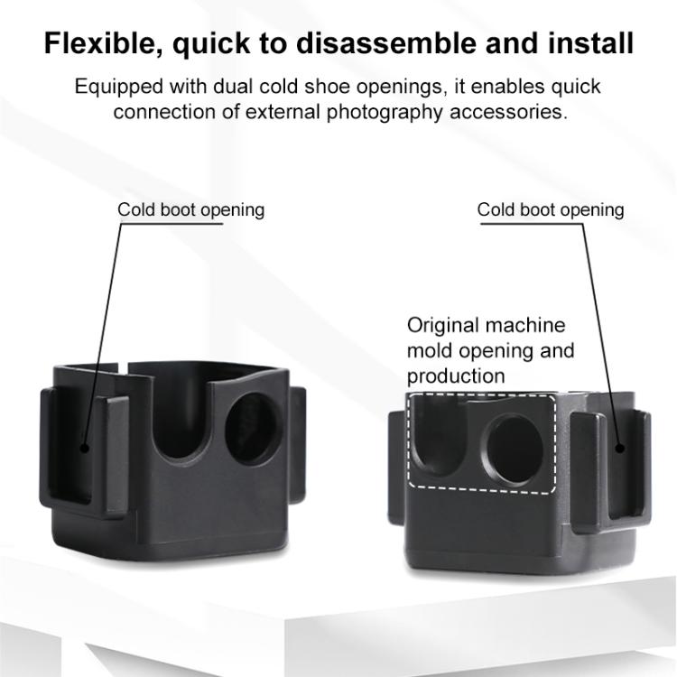 For DJI Osmo Pocket 3 Adapter Expansion Bracket Frame with Backpack Clip - free shipping - PMC TechLife - Order now!