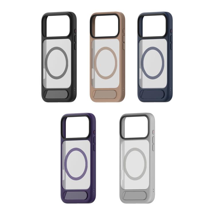 For iPhone 17 Air Kalebol MagSafe Invisible Tilt Holder PC Hybrid TPU Case(Purple) - iPhone 17 Air Cases by Kalebol | Online Shopping South Africa | PMC TechLife | Buy Now Pay Later Mobicred