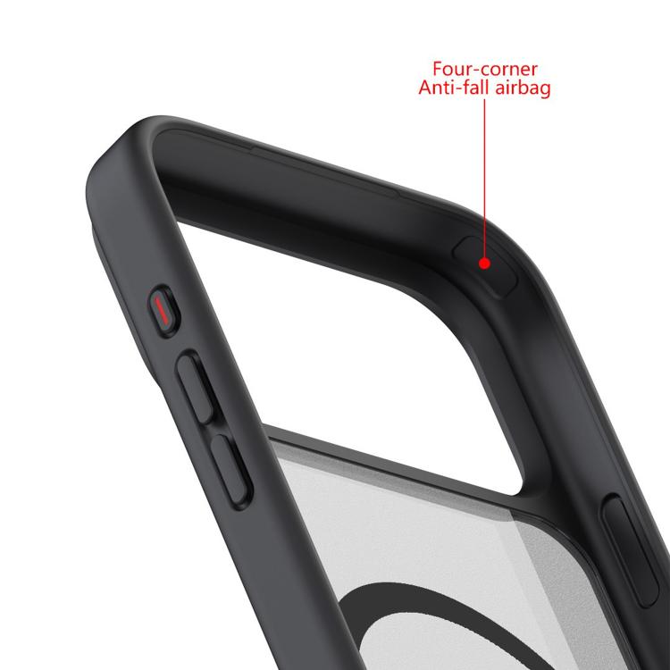 For iPhone 17 Air Kalebol MagSafe Invisible Tilt Holder PC Hybrid TPU Case(Grey White) - iPhone 17 Air Cases by Kalebol | Online Shopping South Africa | PMC TechLife | Buy Now Pay Later Mobicred