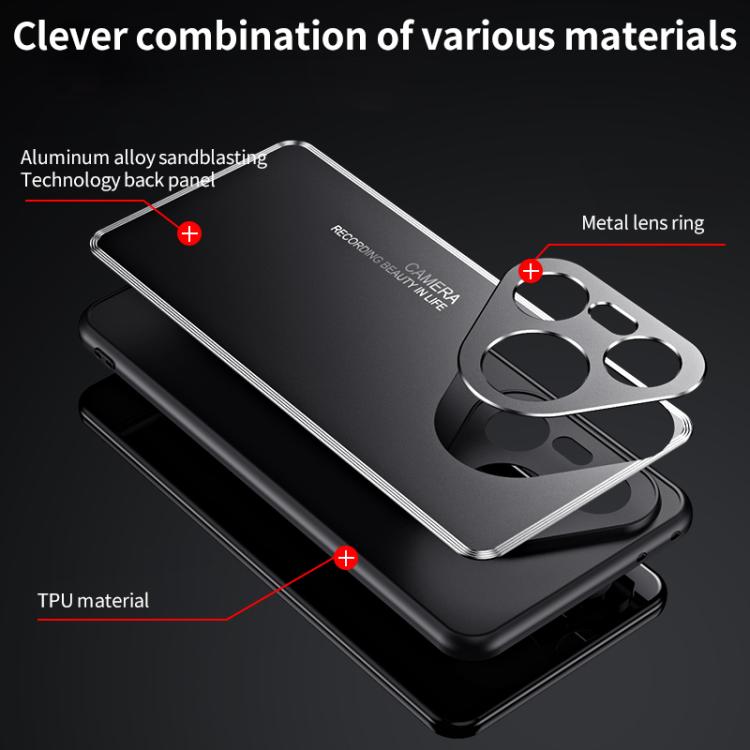 For Huawei Pura 80 5G Frosted Metal Phone Case(Black) - free shipping - PMC TechLife - Order now!