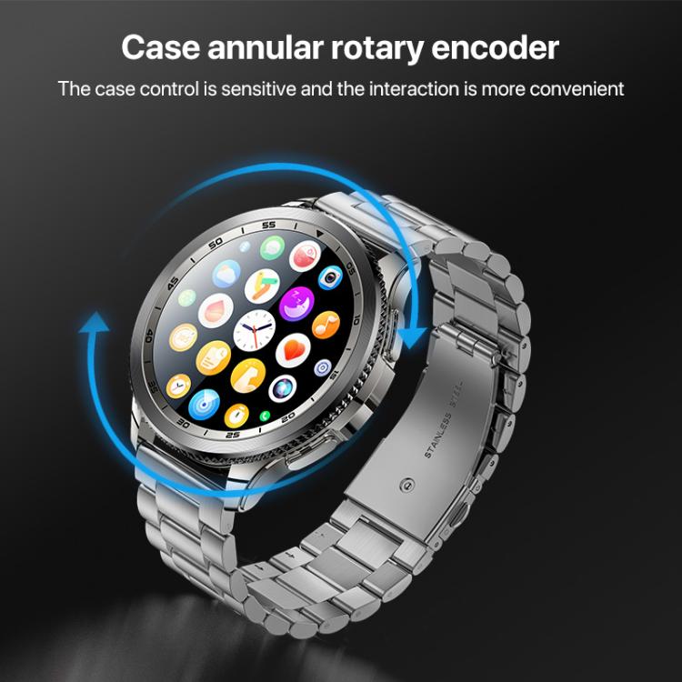 Yesido IO34 1.43 inch AMOLED Screen Metal Smart Watch Support BT Call(Grey) - free shipping - PMC TechLife - Order now!