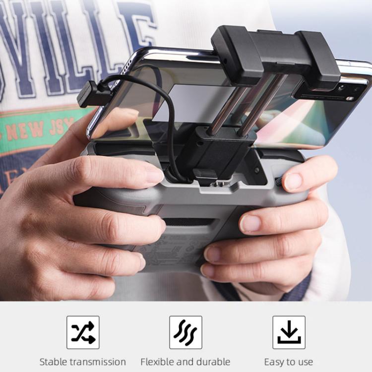 BRDRC Converting Data Cable for DJI Mini 4 Pro / Mavic 3 / Air 2 / Air 2S, Type:30cm Type-C to Type-C + Holder - free shipping - PMC TechLife - Order now!