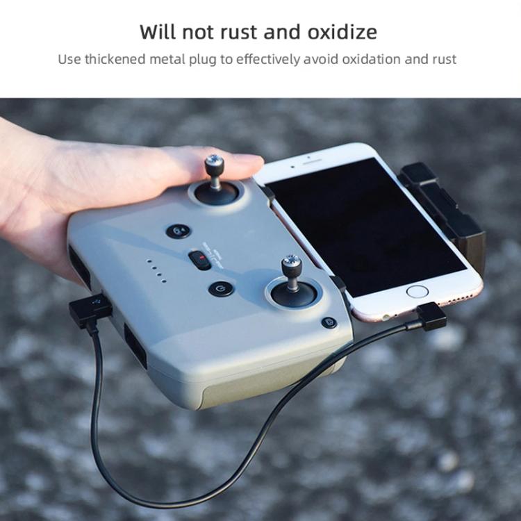 BRDRC Data Cable for DJI Mavic Air 2 / Air 2S / Mini 2, Type:30cm Type-C to 8 Pin - free shipping - PMC TechLife - Order now!