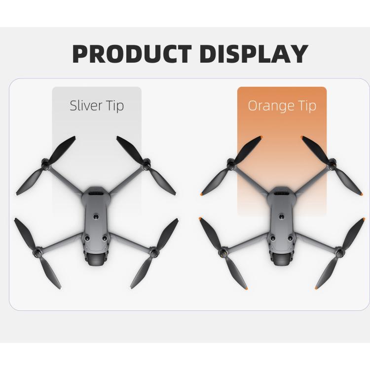 For DJI Mavic 4 Pro Sunnylife 1158F Quick-Release Propellers Blades, Type:One Pair(Orange Tip) - free shipping - PMC TechLife - Order now!