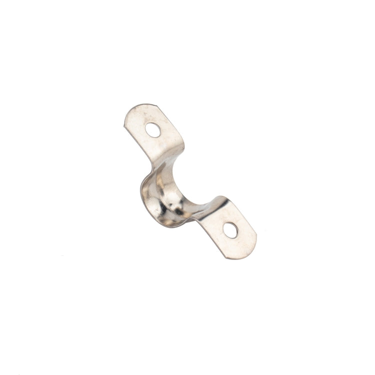 100 PCS M8 304 Stainless Steel Hole Tube Clips U-tube Clamp Connecting Ring Hose Clamp - Booster Cable & Clip by PMC Jewellery | Online Shopping South Africa | PMC Jewellery | Buy Now Pay Later Mobicred